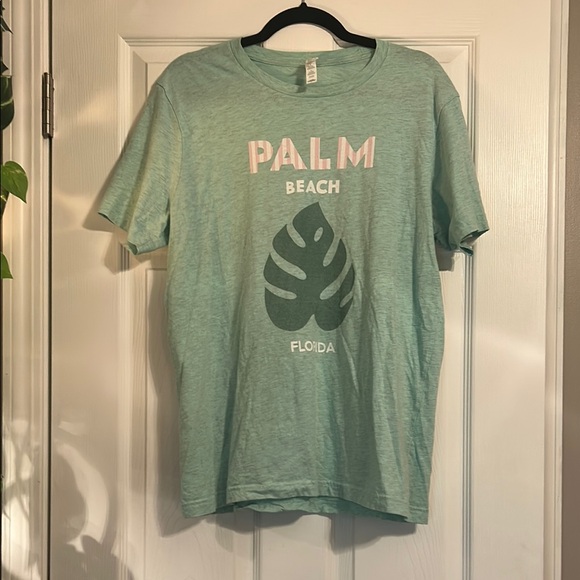 Bella Canvas Tops - NWOT Bella Canvas Palm Beach Tee - Mint Green
